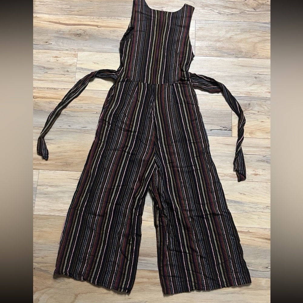 Size Small - Jumpsuit - Rainbow Striped - Tie Waist - GB / Gianni Bini - Picture 9 of 9